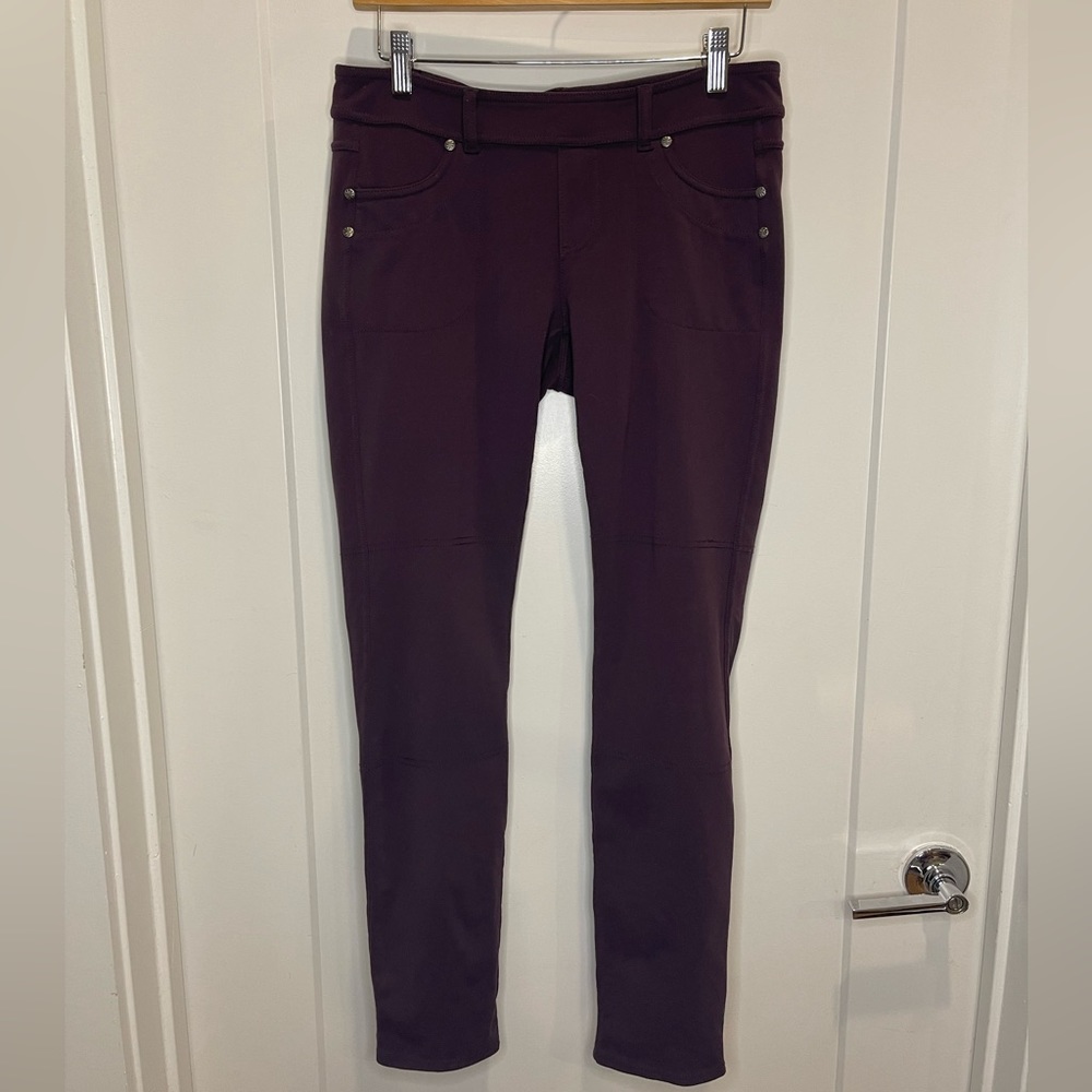 Athleta M purple pants w/ pockets. Lots of stretch and perfect for colder months